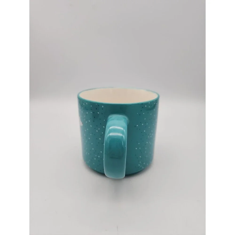 ELUM Home Beagle Dog Blue & White COFFEE MUG Speckled Print Mug